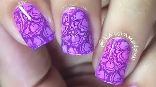How to: Floral Manicure Nail Stamping