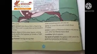 Grade 4 /Eng R/ Revision of Poem Swift Things are beautiful/ Jan 18