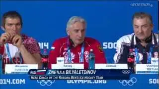 Хоккей.  Александр Овечкин - Наша задача играть в финале.