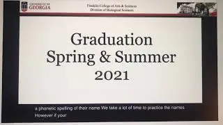2021 Austin&rsquo;s UGA Franklin College of Arts & Sciences Undergrad Ceremony