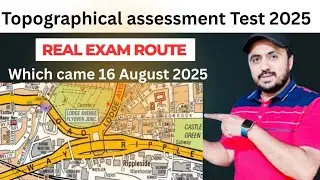 Topographical assessment August 2025 | Real Exam Route Planning Question which came 16 August 2025