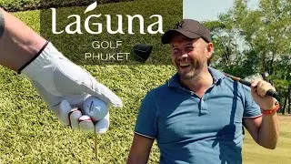 Первый раз в гольф. Отрабатываем удары в Laguna Golf Пхукет.