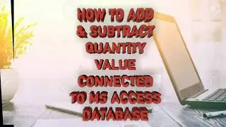 HOW TO ADD & SUBTRACT QUANTITY VALUE IN VISUAL BASIC. NET CONNECTED TO MS ACCESS DATABASE