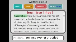 India typing test(online free website for hindi and english typing.)