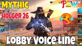 *P2W*🤯Best Mythic Holger 26 Lobby Voice Line |🥵Mythic Holger Draw is Return