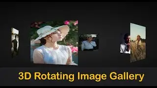 3d Rotating Image Gallery - CSS | HTML