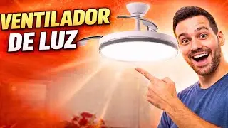 Ventilador de Teto Retrátil Silencioso com Luz LED 💎 O Melhor de 2026! Achadinho Amazon!