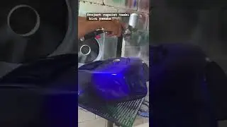 project repaint tangki RX king biru yamaha #restorasi #repaint #mekanik #otomotif #rxking