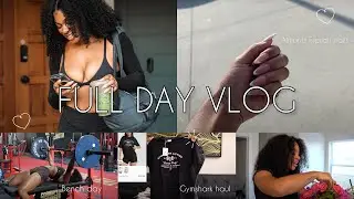 BACK IN THE GYM | get a bigger bench press, gymshark haul, almond nails