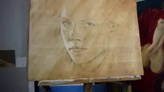 Emma Watson Painting Demo: Stage 1
