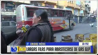 Persisten largas filas para abastecimiento de GLP en la ciudad de La Paz