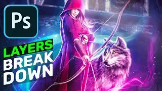 Magical Archer Wolf - Fantasy Photoshop Manipulation