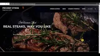 Projekty stron - Steaks Restaurant - Creativewebsite
