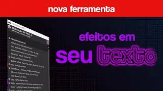 Efeitos de TEXTOS Para Usar no GIMP