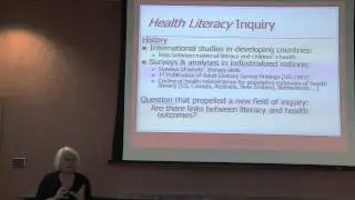 Health Literacy and Chronic Disease: Personal Understanding and Health Outcomes, Feb 20, 2013