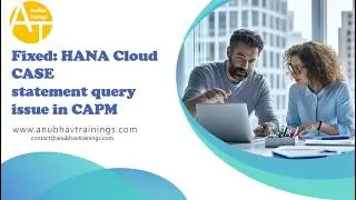 Fixing SQL Syntax Error in SAP BTP CAPM | Fiori UI + HANA Cloud | Anubhav Trainings
