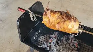 Amateur on his new Expert grill rotisserie from Walmart.