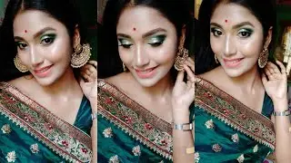 #nighttimemakeup Easy Night Time Glittery Makeup Tutorial