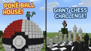 How to make a pokeball house and chess game in mine craft easy