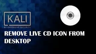 KALI: remove LIVE cd icon from desktop