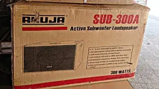 AHUJA SUB-300A ACTIVE SUBWOOFER UNBOXING & REVIEW