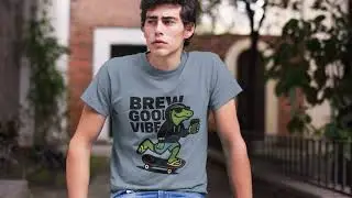 Brew Good Vibes ☕🛹 Skate Coffee Tee (Unisex) | Coo Coo&rsquo;s Coffee &ndash; Soft Small-Batch Streetwear