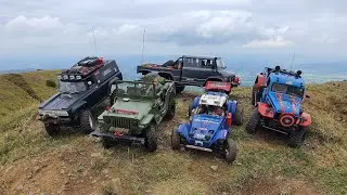 RC Adventure at Titterstone Clee Hill, inc Holiday Buggy ,Yet i, UMG 6X6, Sawback & Coyote.