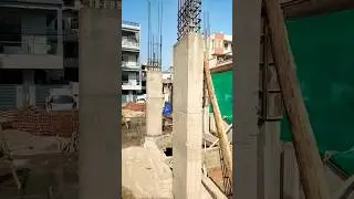 how to column casting 🧱🏗️ #construction #columncasting #column #home #shorts #structure