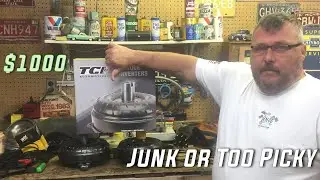 TH350 transmission is done, but new converter is going back... #tci #sbc #elcamino #nitrous