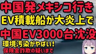 【悲報】中国EV3000台が海に沈没！不良在庫の闇と環境汚染の恐怖がヤバすぎる！
