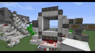 Minecraft: 4x4 Piston Door [Schematic Included]