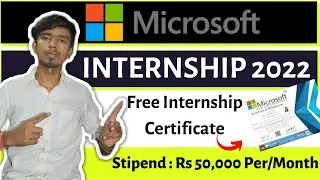 Microsoft Internship 2022 | Microsoft Internship Online With Free Certification