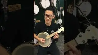 Deering banjo-lele at the 2019 NAMM Show, Anaheim, CA, January 25, 2019.