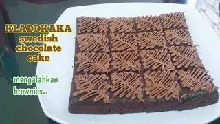 Resep kladdakaka, coklat cake Swedia yang mudah di buat!