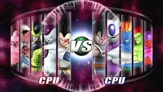 Dragon Ball: Raging Blast 2 villains of saga vs movie villains (CPU vs CPU)
