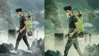PicsArt polluted world editing ! Pollution photo editing tutorial in picart like vijay mahar