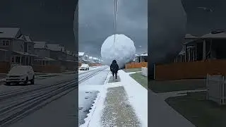 Giant Snowballs Fall From the Sky 😳❄️