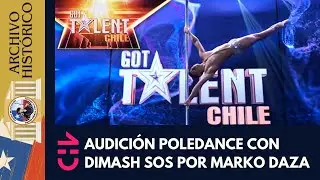 Marko Daza auditions as Poledancer on CHV Got Talent Chile with the song SOS by Dimash Qudaibergen.