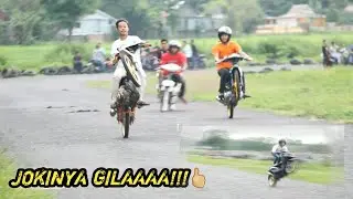 MANTAP JOKI DRAG PAKE GAYA FREE STYLE SAAT BALAP LURUS