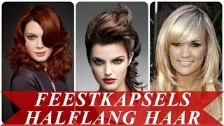 Feestkapsels halflang haar