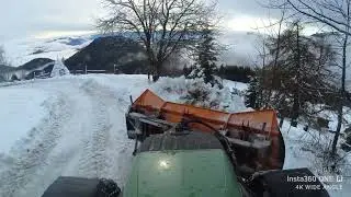 Winterdienst ❄️New season 2023 / 24 ❄️ Fendt 211, wet snow ❄️ Frohes Neues Jahr, Happy New Year 2024