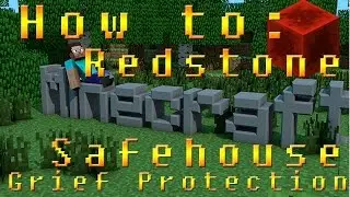 How to | Redstone Safehouse | Griefer Protectection | Locking Piston Door #03
