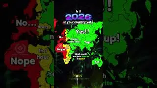 🎆 Is it 2026 in your country yet? 📅 #mapping #map #geography #newyears