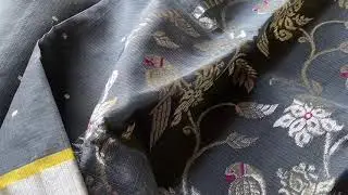 Real zari Kota silk handwoven saree