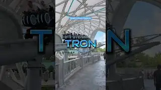 Speeding through the Grid on TRON. The future of thrills at Magic Kingdom!