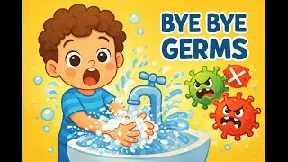 Wash Your Hands | Fun Toddler Animation with Soap Bubbles & Germs | Learning for Kids #kidshygiene
