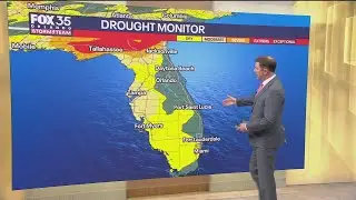 Florida coastline in serious drought, while opposite coast is in no drought