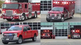 *FULL HOUSE* Park Forest IL Fire Dept. BRAND NEW Engine 50, Ambulance 50, & Battalion 50 Responding