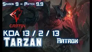 GRF Tarzan AATROX vs ELISE Jungle - Patch 9.9 KR Ranked