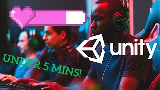 Make a health bar in Unity under 5 mins!